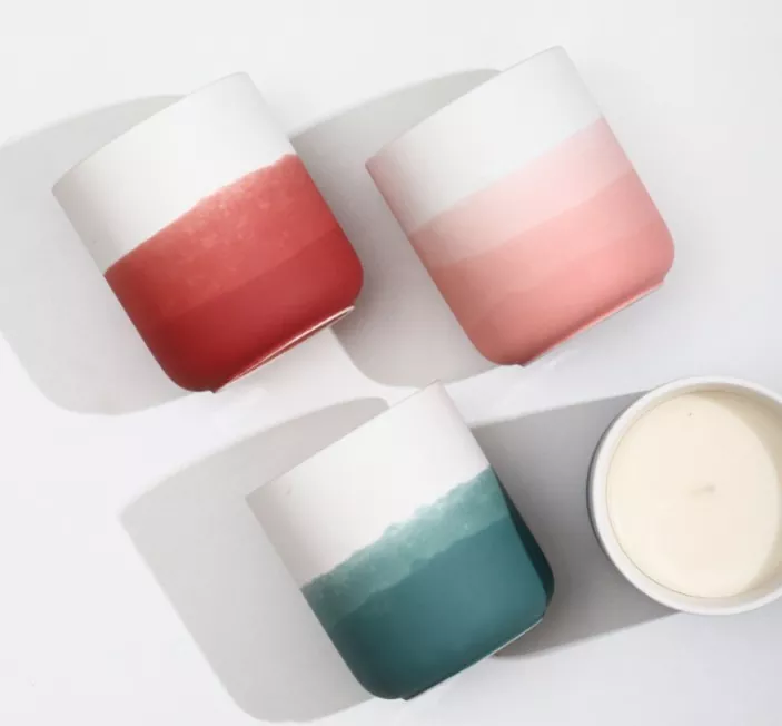 Ombre Ceramic Candle Holder